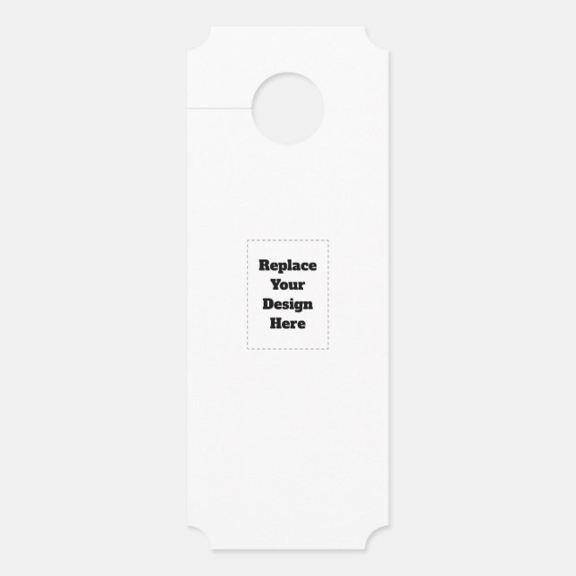 Create Your Own white  Door Hanger (Front)