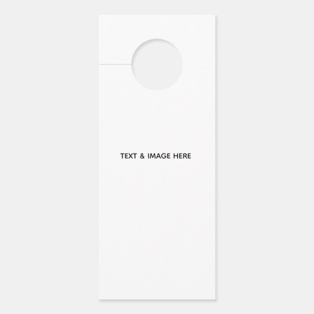 Create Your Own white Door Hanger (Front)