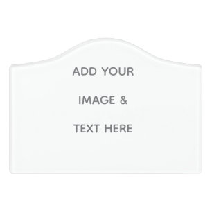 Create Your Own white  Door Sign