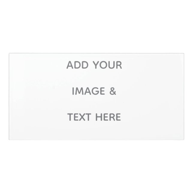 Create Your Own white  Door Sign (Classic Front)