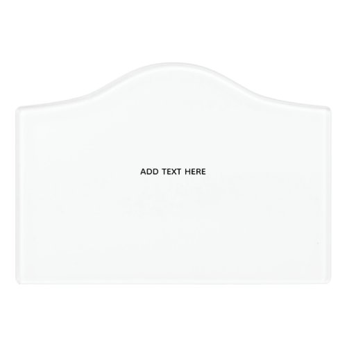 Create Your Own White  Door Sign