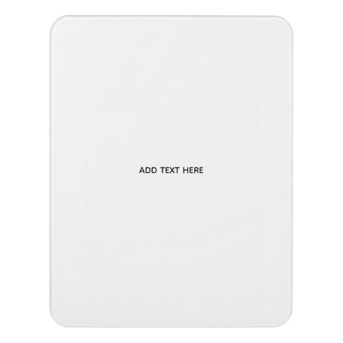 Create Your Own White  Door Sign