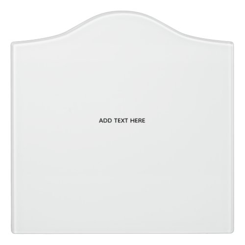 Create Your Own White  Door Sign