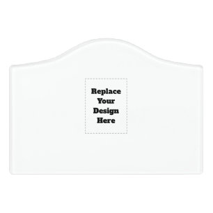 Create Your Own white  Door Sign