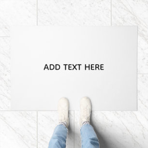 Create Your Own White  Doormat