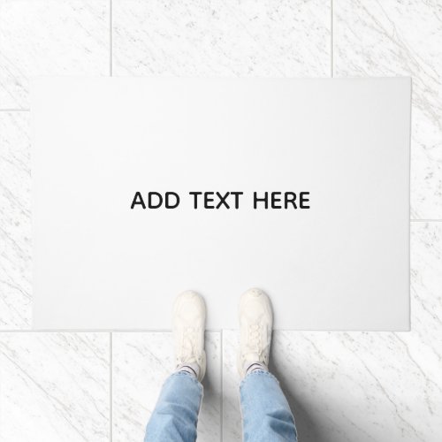 Create Your Own White  Doormat