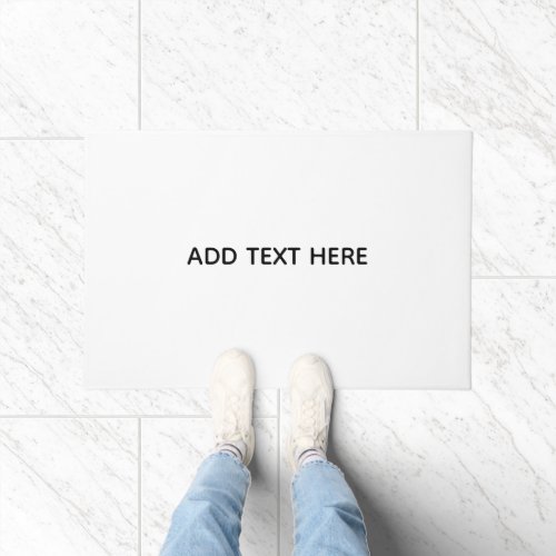 Create Your Own White  Doormat