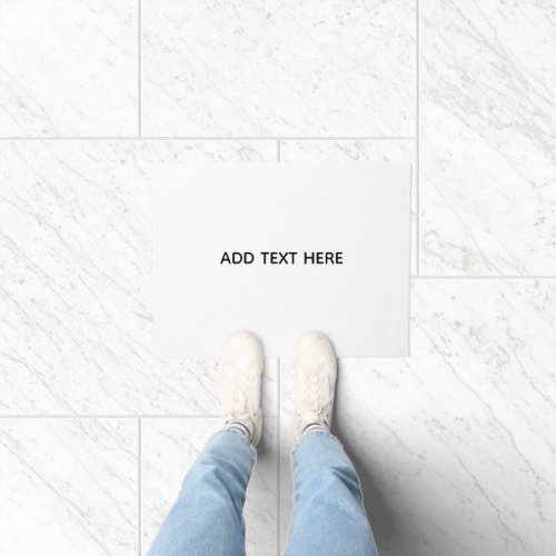 Create Your Own White  Doormat