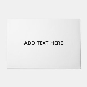 Create Your Own White  Doormat