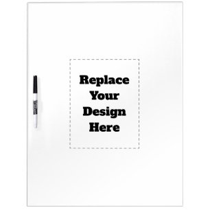 Create Your Own white  Dry Erase Board