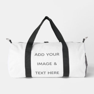 Create Your Own white  Duffle Bag