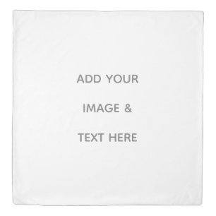 Create Your Own white Duvet Cover