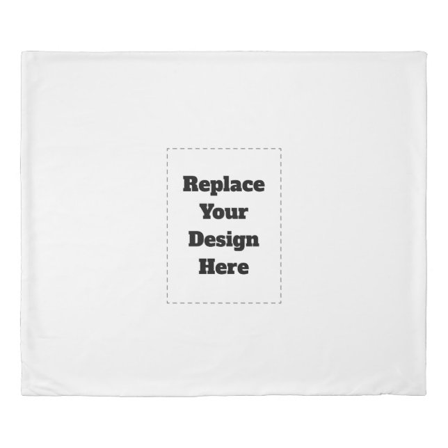 Create Your Own white  Duvet Cover (Front)