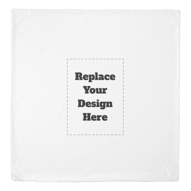 Create Your Own white  Duvet Cover (Front)