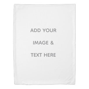 Create Your Own white Duvet Cover
