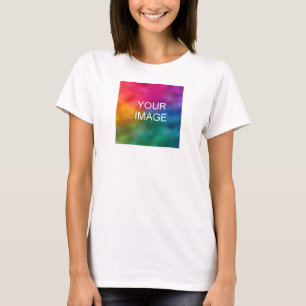 Create Your Own White Elegant Modern Template T-Shirt