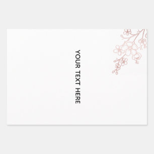 Create Your Own White Elegant Wrapping Paper Sheets