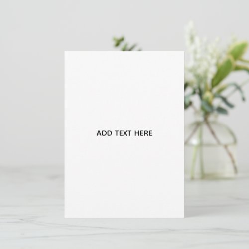 Create Your Own White  Enclosure Card