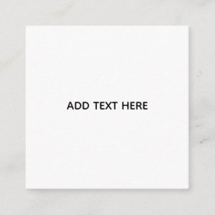 Create Your Own White Enclosure Card