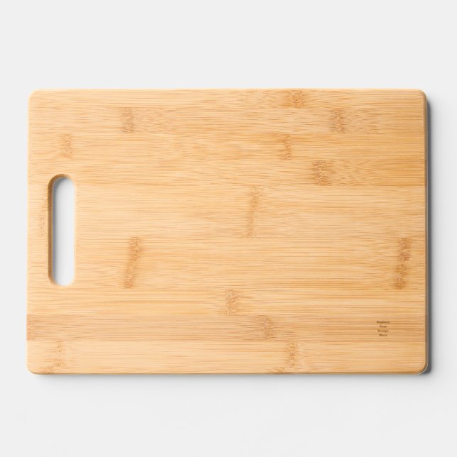 Create Your Own white  Engraved Cutting Board (Front)