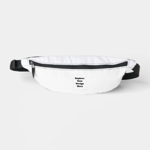Create Your Own white  Fanny Pack