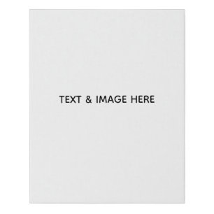 Create Your Own white Faux Canvas Print