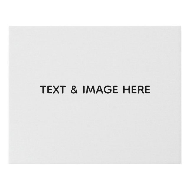 Create Your Own white Faux Canvas Print (Front)