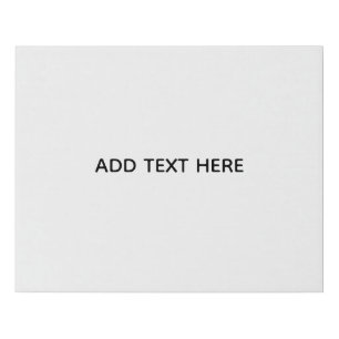 Create Your Own White  Faux Canvas Print
