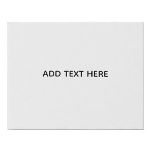 Create Your Own White  Faux Canvas Print