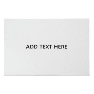 Create Your Own White  Faux Canvas Print