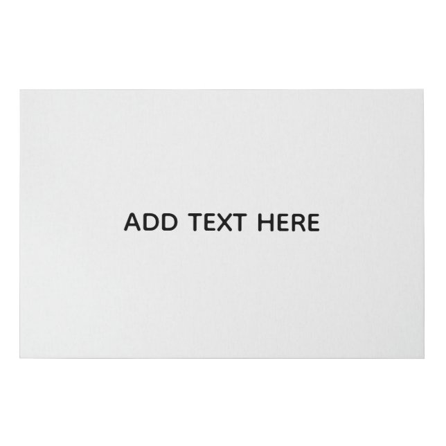 Create Your Own White  Faux Canvas Print (Front)