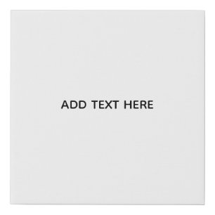 Create Your Own White  Faux Canvas Print
