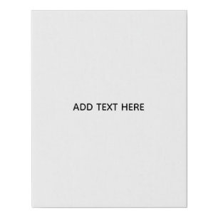 Create Your Own White  Faux Canvas Print