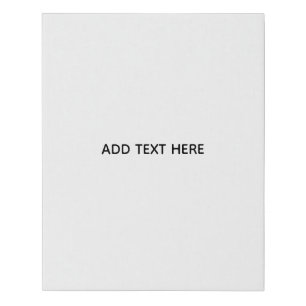 Create Your Own White  Faux Canvas Print