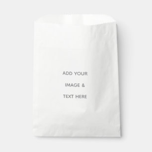 Create Your Own white  Favor Bag