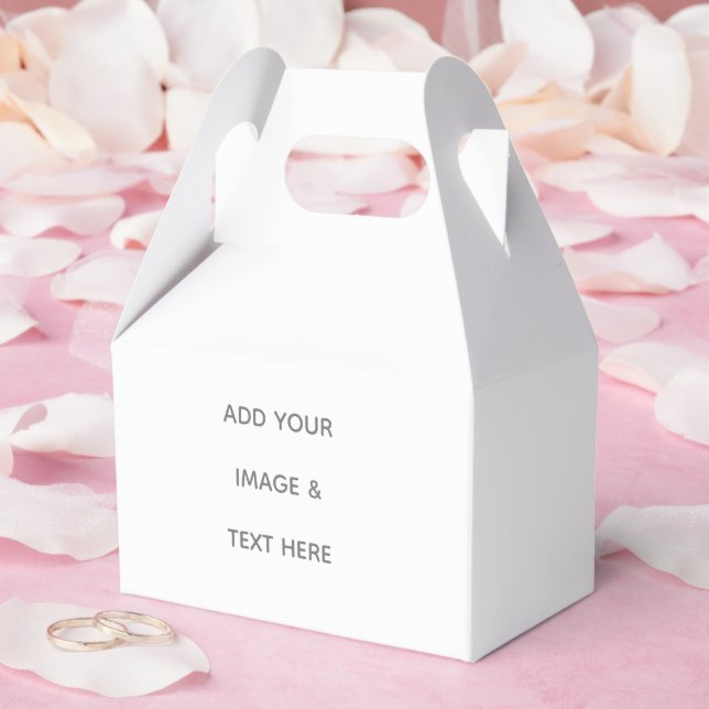 Create Your Own white  Favor Boxes (Wedding)