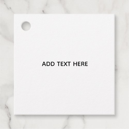 Create Your Own White  Favor Tags