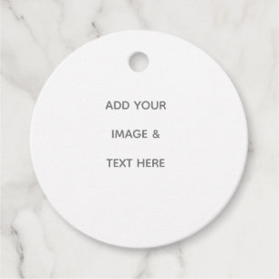 Create Your Own white  Favor Tags
