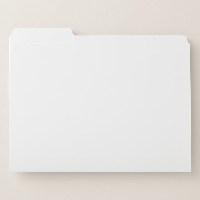 Create Your Own white  File Folder (Front Left)