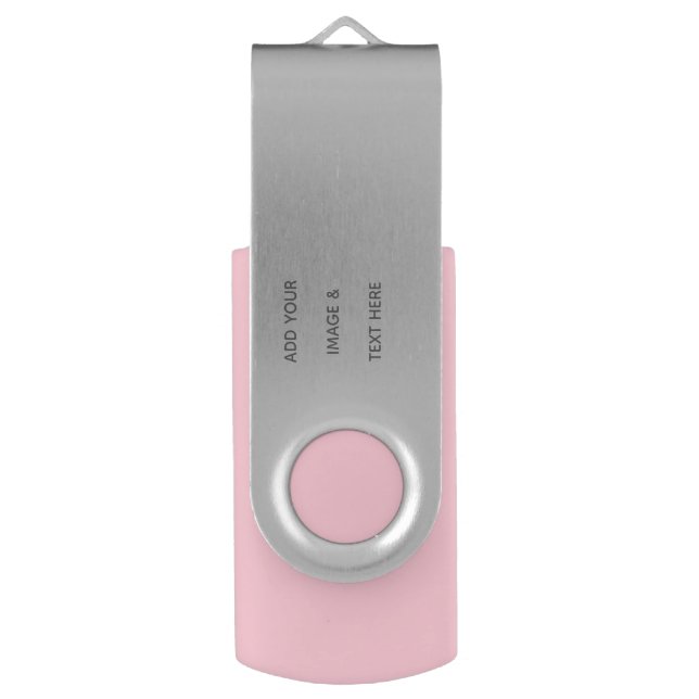 Create Your Own white  Flash Drive (Front Vertical)