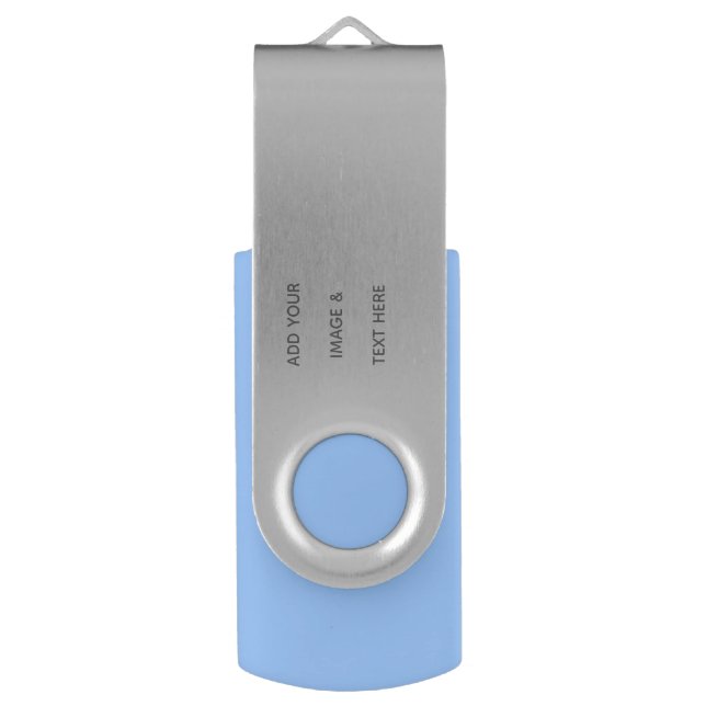 Create Your Own white  Flash Drive (Front Vertical)