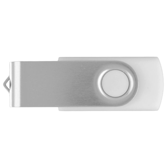 Create Your Own white  Flash Drive (Back)