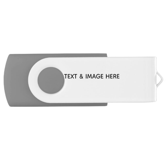 Create Your Own white Flash Drive (Front)