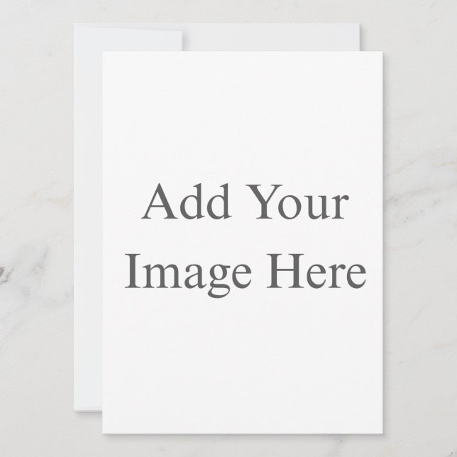 Create Your Own white Flat Card (Front)