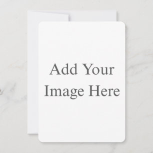 Create Your Own white Flat Save The Date Card