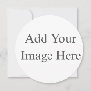 Create Your Own white Flat Save The Date Card