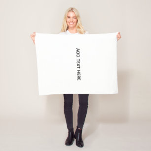 Create Your Own White Fleece Blanket