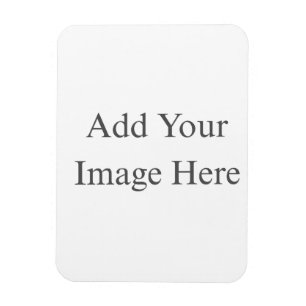 Create Your Own white Flexible Photo Magnet