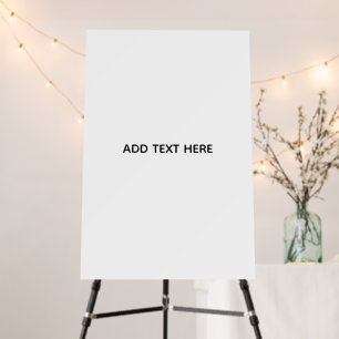 Create Your Own White Foam Board