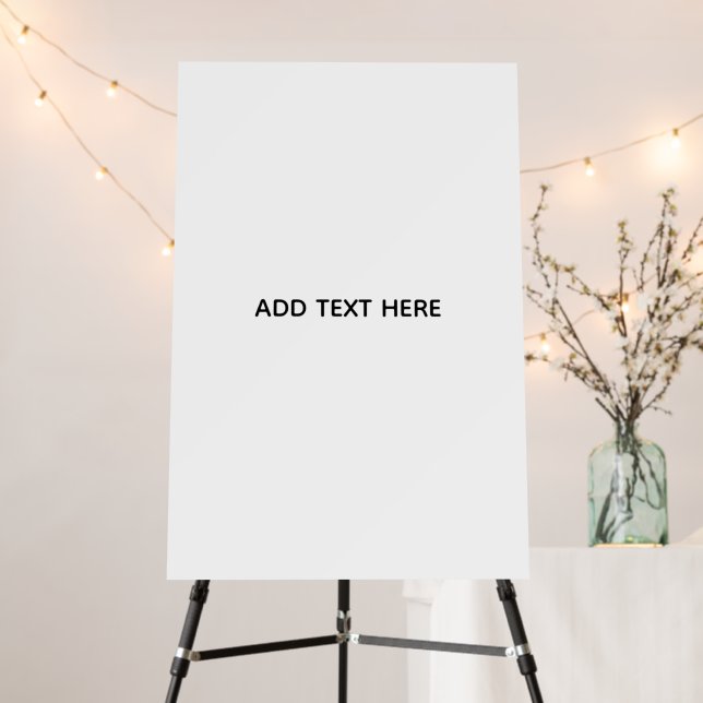 Create Your Own White  Foam Board (In Situ (Stand))